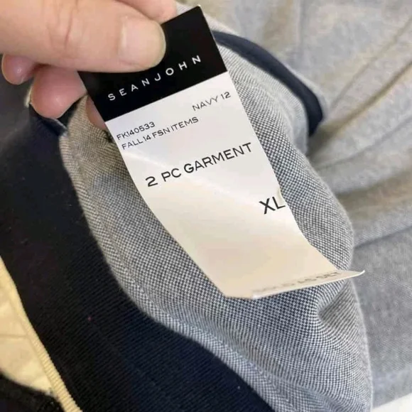 Firm $$ BRAND NEW! SEAN JEAN Navy and BlacK 2 PC TRACK SUIT XL MENS - Picture 6 of 16